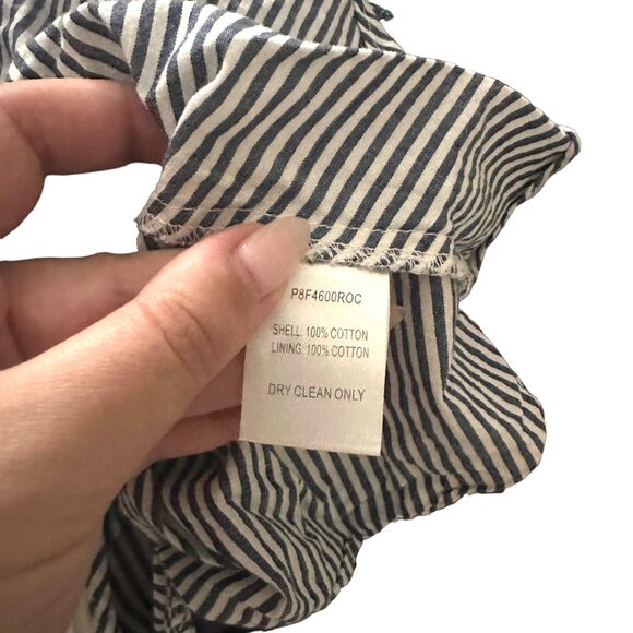 PARKER Striped Flutter Sleeve Blouse‎ Sz XXS - Picture 5 of 5